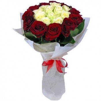 Rožu pušķis Atzīšanās mīlestībā 60 cm (25 rozes)